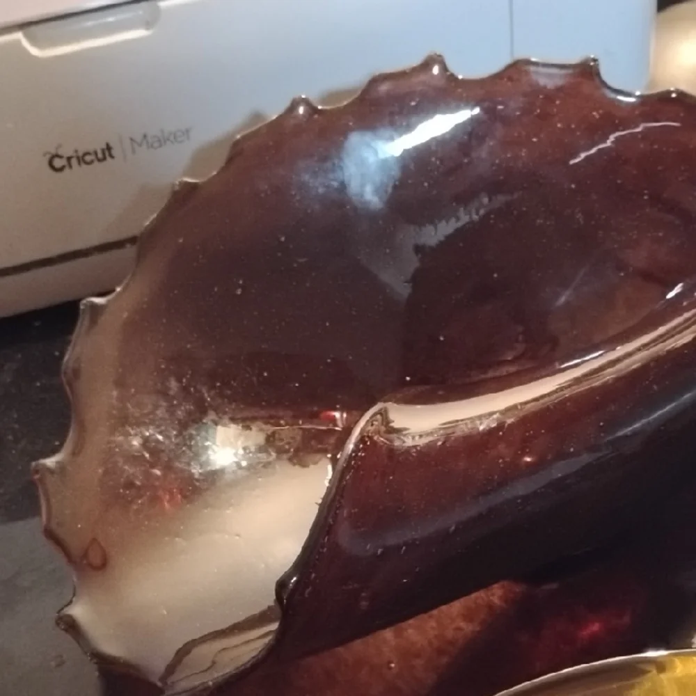 Brown Shell-Shaped Decorative Bowl